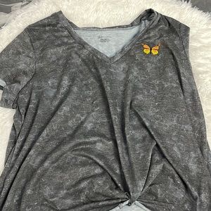 Nobo cropped tree tie wit butterflies